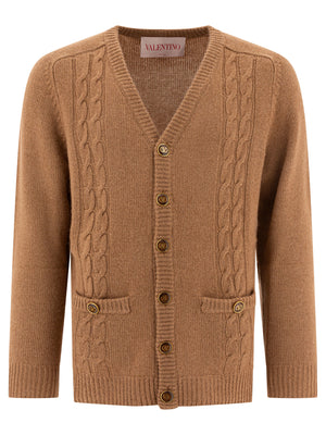 VALENTINO V Neck Mini Cardigan for Men