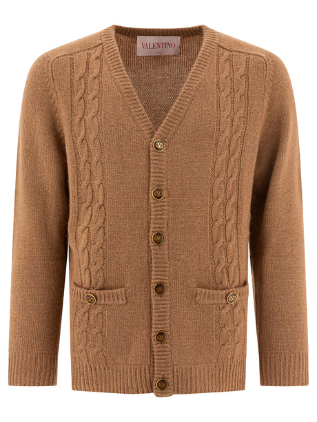 VALENTINO V Neck Mini Cardigan for Men