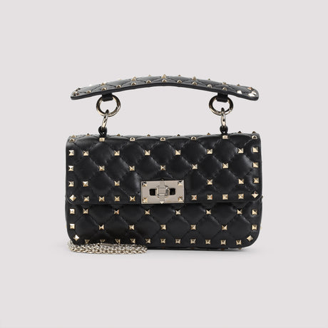 VALENTINO GARAVANI Mini Spiked Leather Shoulder Handbag