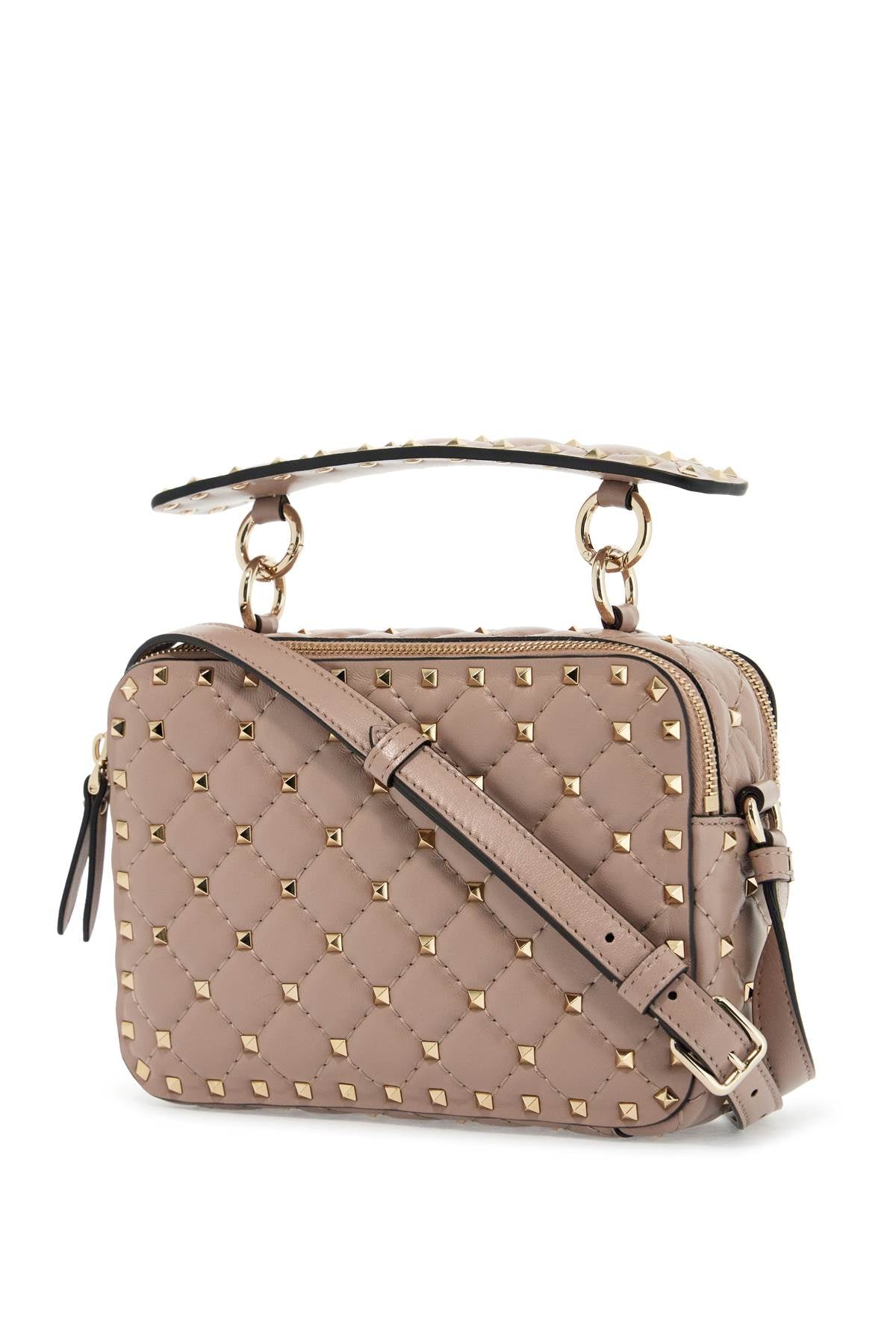 VALENTINO GARAVANI Mini Quilted Crossbody Bag with Golden Studs