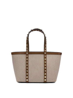 VALENTINO GARAVANI Check Pattern Tote Handbag