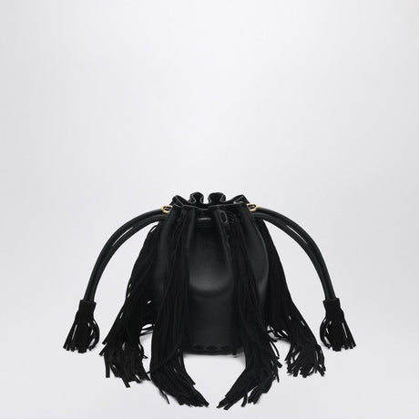 VALENTINO GARAVANI Mini Bucket Handbag with Fringes