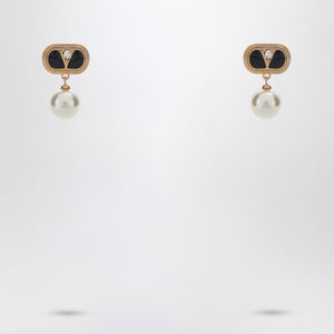 VALENTINO GARAVANI Oval Earrings with Swarovski Pearl