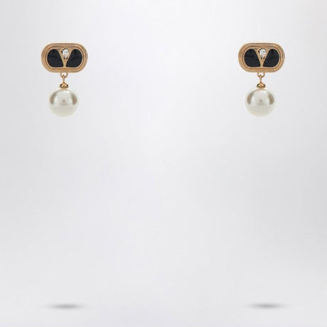 VALENTINO GARAVANI Oval Earrings with Swarovski Pearl