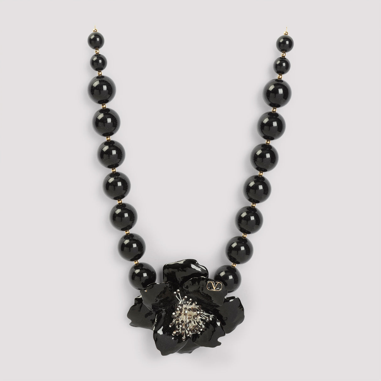 VALENTINO GARAVANI Floral Resin and Metal Necklace