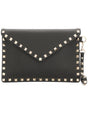 VALENTINO Rockstud Medium Flat Pouch Handbag