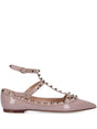 VALENTINO Elegant Studded Ballerina Flats for Women