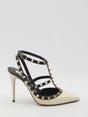 VALENTINO GARAVANI Rockstud Pumps with Adjustable Ankle Strap - Heel Height 11cm