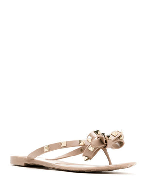 VALENTINO Rockstud Thong Slide Sandals