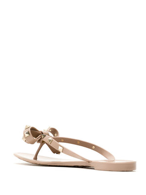 VALENTINO Rockstud Thong Slide Sandals