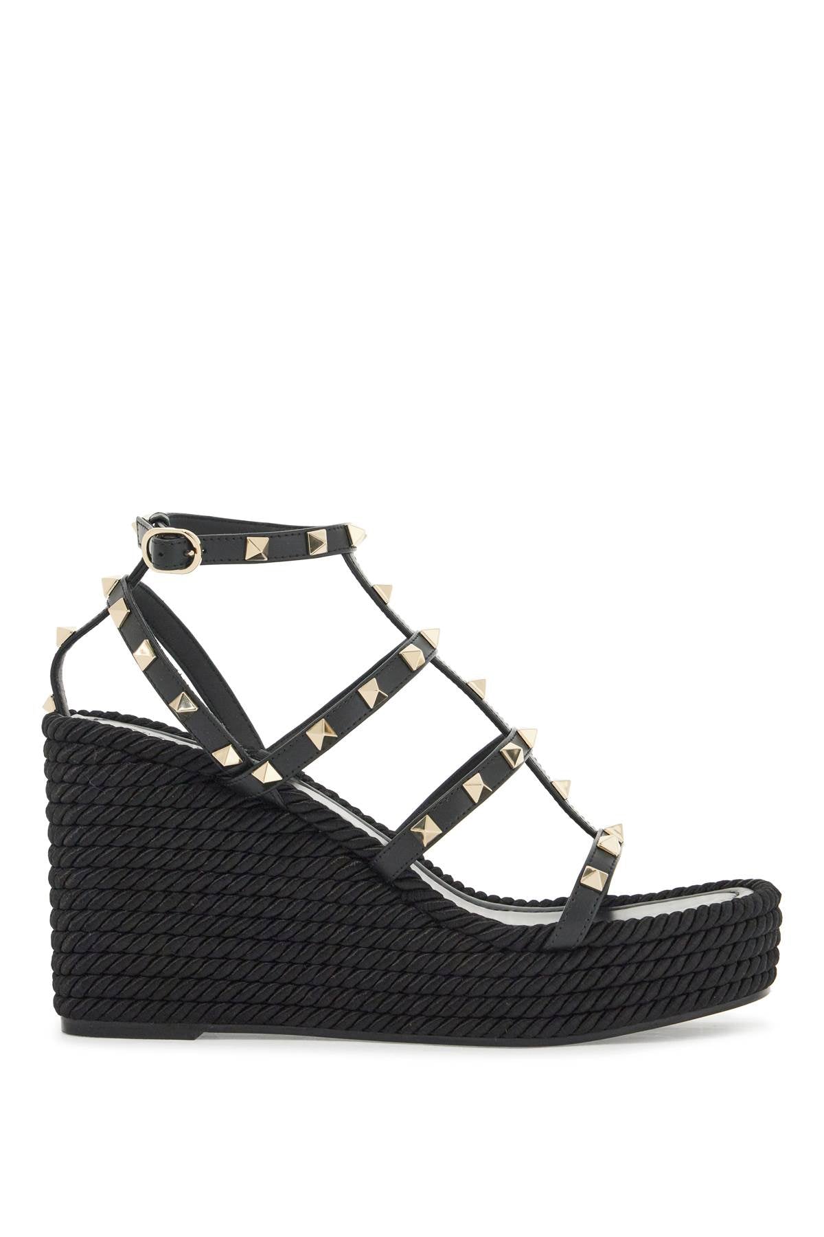 VALENTINO GARAVANI Rockstud Wedge Sandals for Women