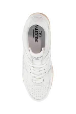 VALENTINO GARAVANI Perforated Leather Sneakers with Cork Sole for Women - SS25