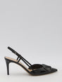 VALENTINO GARAVANI Signature Slingback Pumps with Adjustable Ankle Strap and Thin Heel