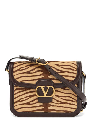 VALENTINO GARAVANI Striped Leather Shoulder Mini Handbag