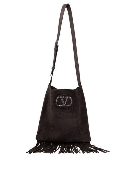 VALENTINO GARAVANI Fringe Detail Mini Shoulder Handbag