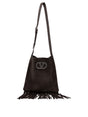 VALENTINO GARAVANI Fringe Detail Mini Shoulder Handbag