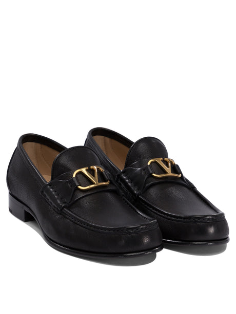 VALENTINO GARAVANI Elegant Leather Loafers & Slippers for Men - SS25 Collection