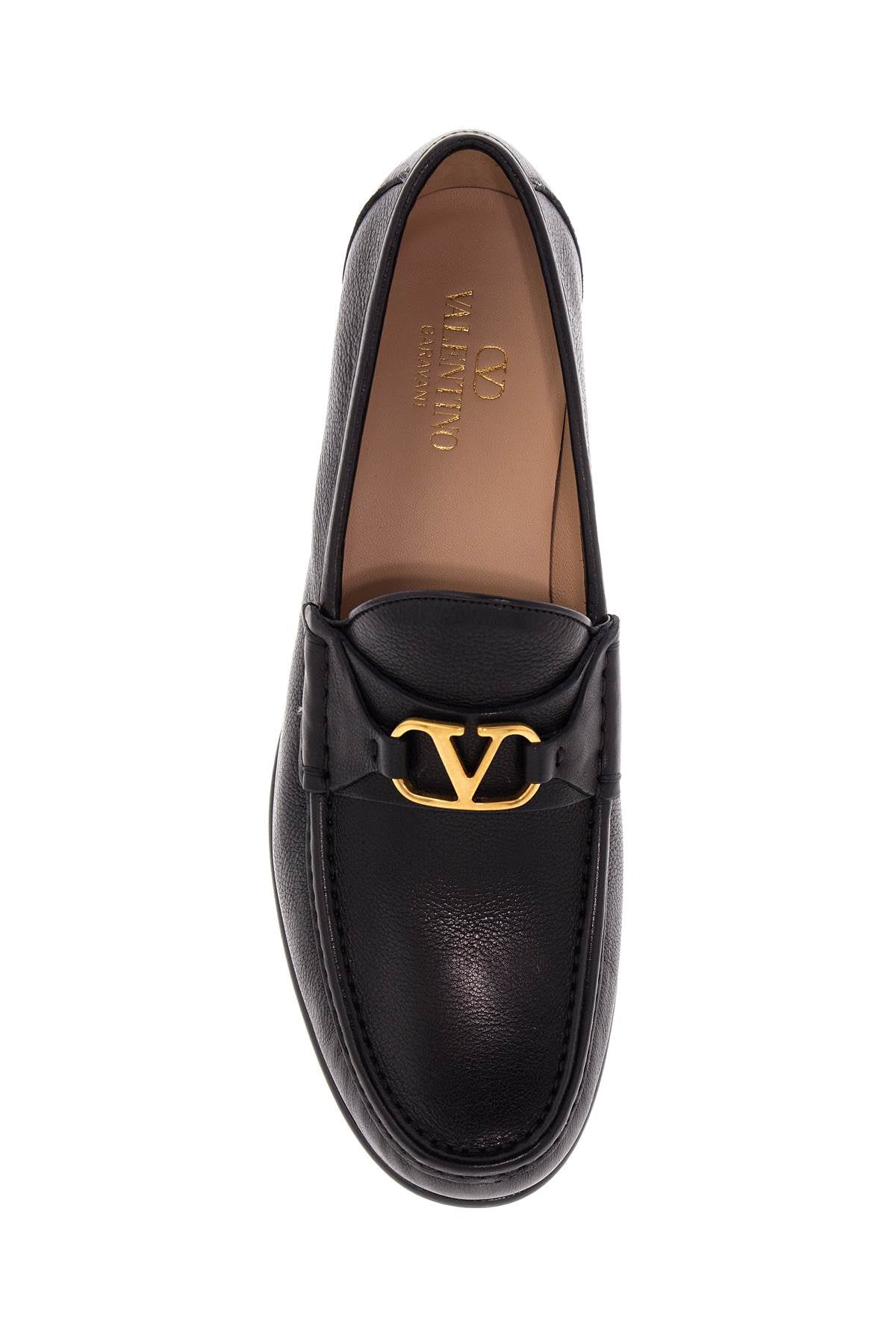 VALENTINO GARAVANI Signature Leather Moccasins for Men