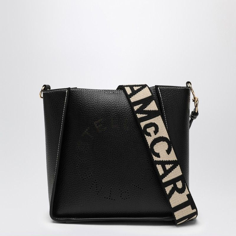 STELLA MCCARTNEY Mini Eco-Leather Cross-Body Handbag with Perforated Logo