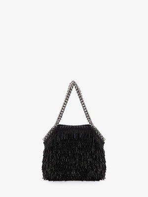 STELLA MCCARTNEY Mini Vegan Tote Handbag with Beads and Chain