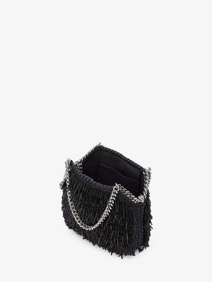 STELLA MCCARTNEY Mini Vegan Tote Handbag with Beads and Chain