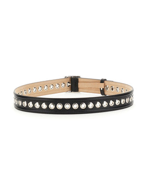 ALEXANDER McQUEEN Eyelet Medium Belt with Eco Brass Accents