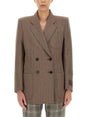 GUCCI Herringbone Wool Jacket for Women