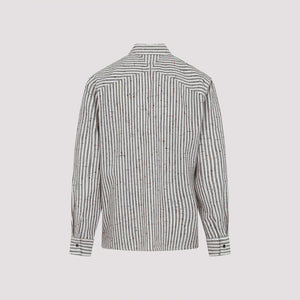 BOTTEGA VENETA Long Sleeve Striped Shirt for Men - SS25 Collection