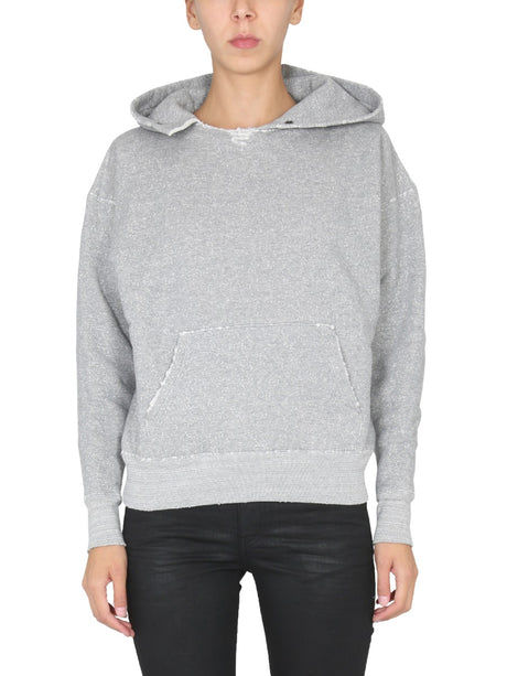 SAINT LAURENT Women's Drawstring-Free Hoodie