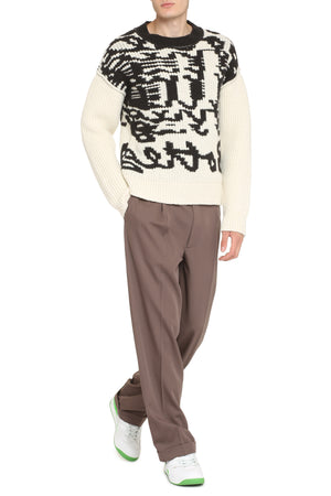 BOTTEGA VENETA Crew-Neck Wool Sweater for Men