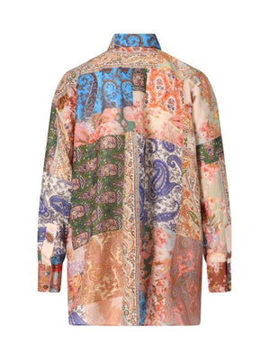 ZIMMERMANN 23FW Women's Patch Paisley Shirt