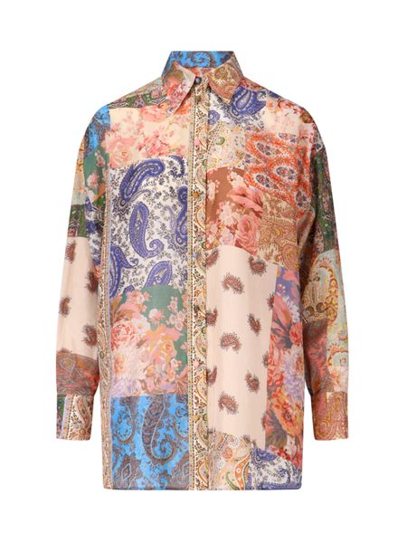 ZIMMERMANN 23FW Women's Patch Paisley Shirt