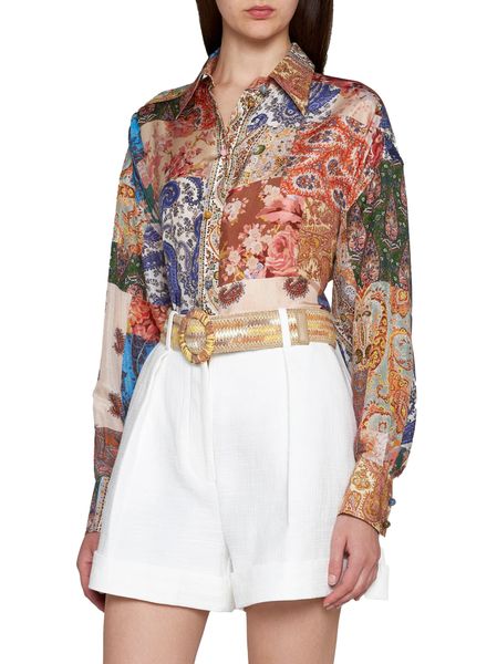 ZIMMERMANN 23FW Women's Patch Paisley Shirt