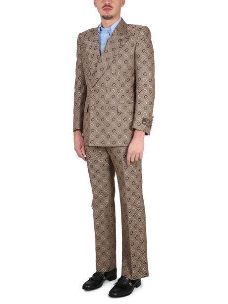 GUCCI Maxi Clamp Pattern Cotton Jacket for Men