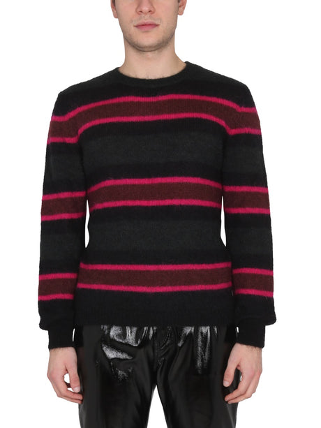 SAINT LAURENT Crossneck Mohair Sweater for Men