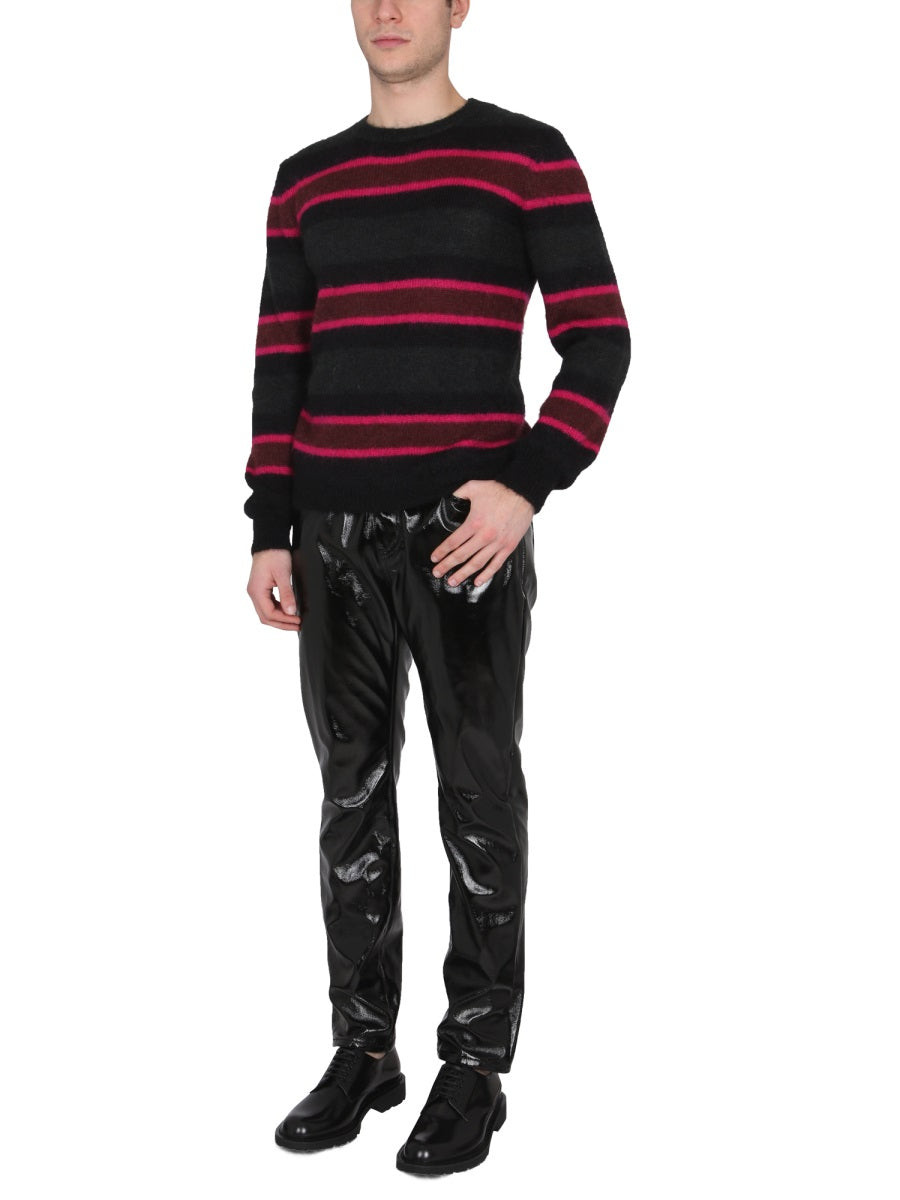 SAINT LAURENT Crossneck Mohair Sweater for Men