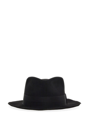 SAINT LAURENT Classic Fedora with Grosgrain Ribbon