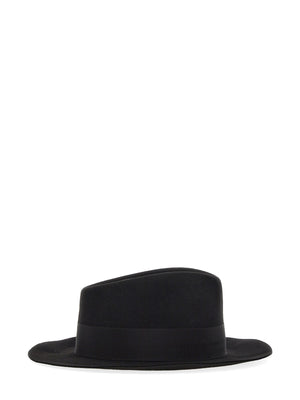 SAINT LAURENT Classic Fedora with Grosgrain Ribbon