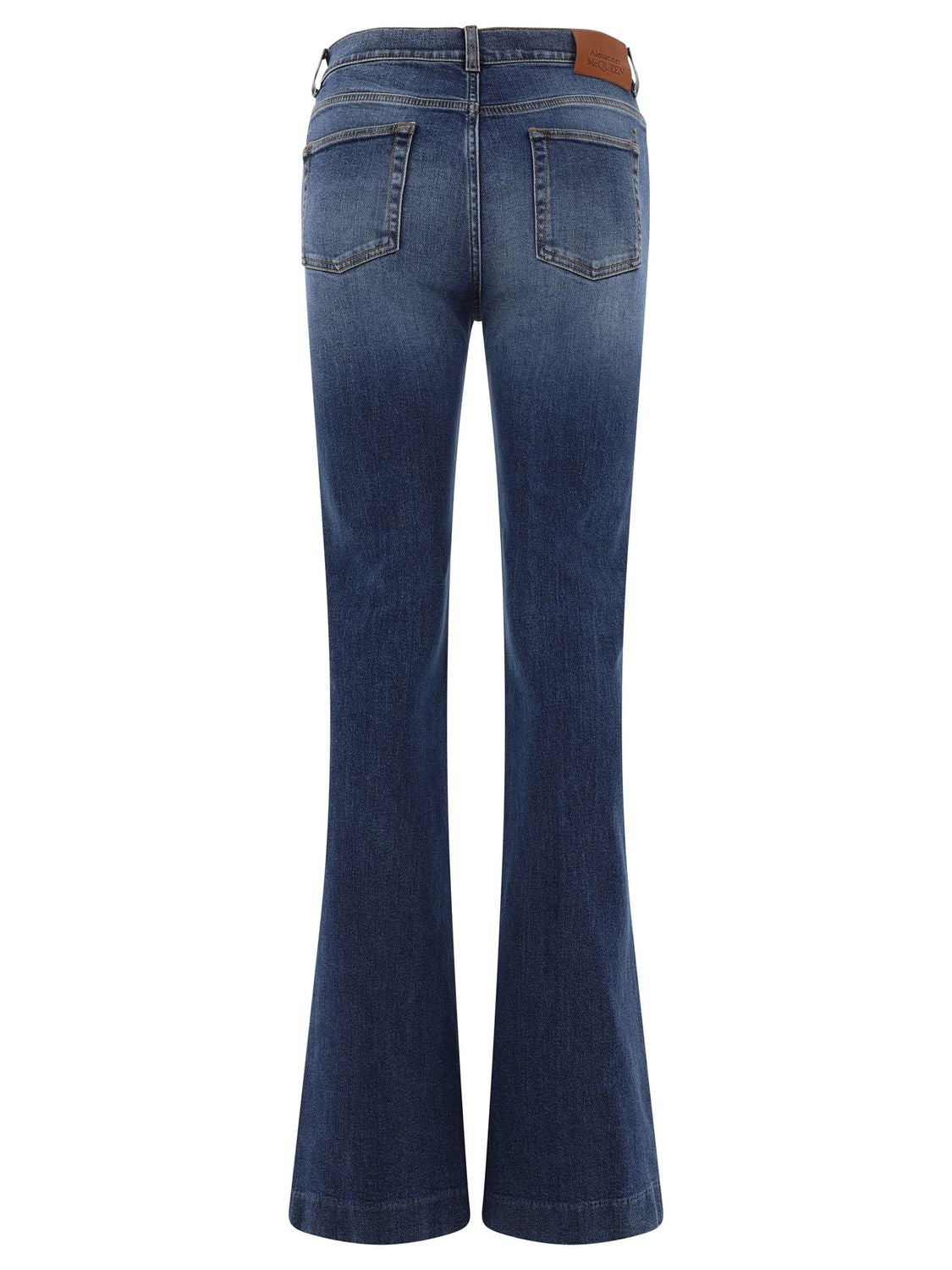 ALEXANDER MCQUEEN High Rise Bootcut Jeans - Regular Fit