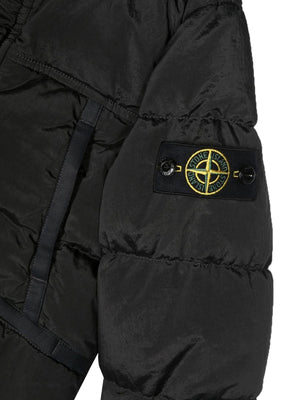 STONE ISLAND Mini Down Jacket with Side Logo Patch