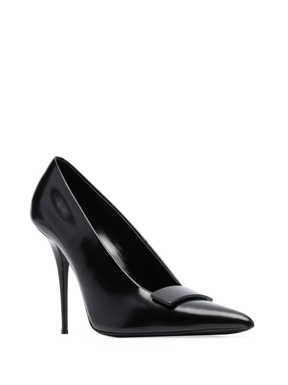 SAINT LAURENT Classic Calfskin Pumps 110 T.ON for Trendsetting Women