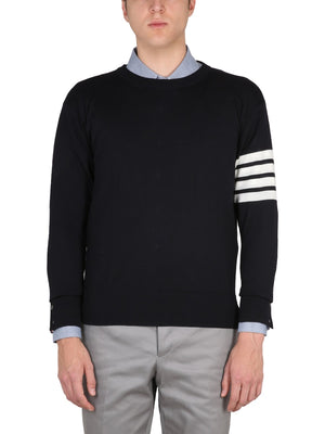 THOM BROWNE Men's 4-Bar Stripe Sweater - Size 2 JP