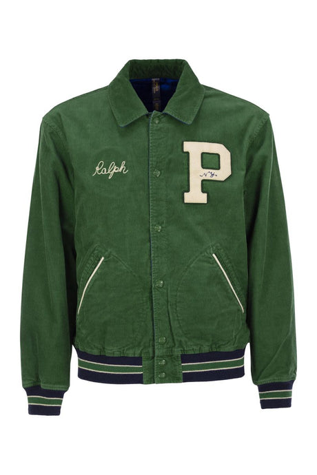 POLO RALPH LAUREN Reversible Letterman Jacket for Men - FW24 Collection