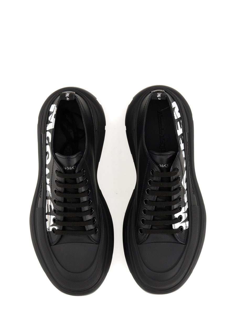 ALEXANDER MCQUEEN Tread Slick Lace-Up Shoe with 7 cm Rubber Sole