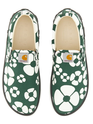 MARNI X CARHARTT WIP Men's Slip-On Sneakers with Preformed Sole