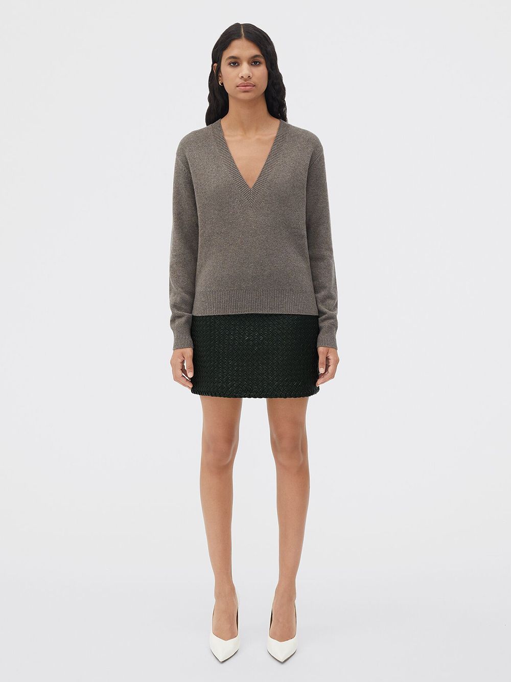 BOTTEGA VENETA V Neck Cashmere Knit Jumper