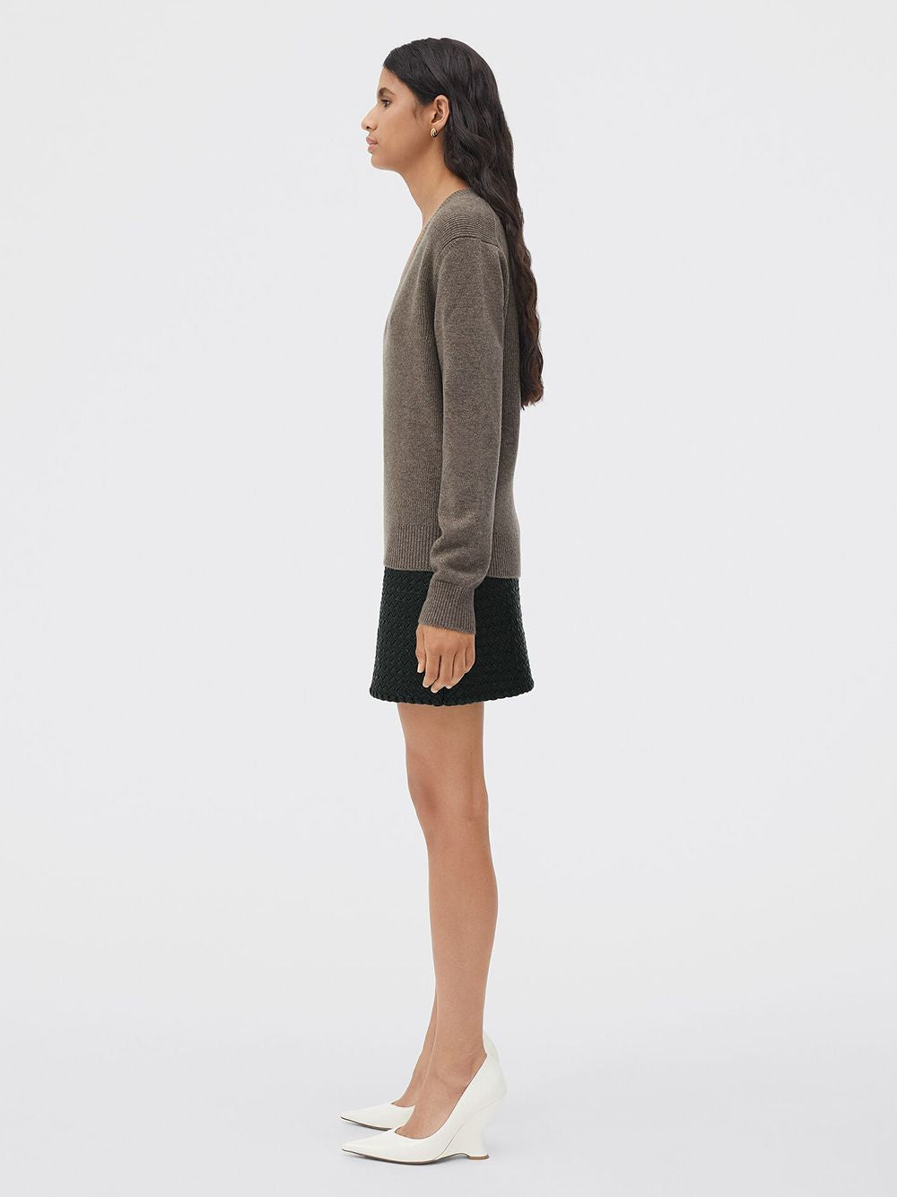 BOTTEGA VENETA V Neck Cashmere Knit Jumper