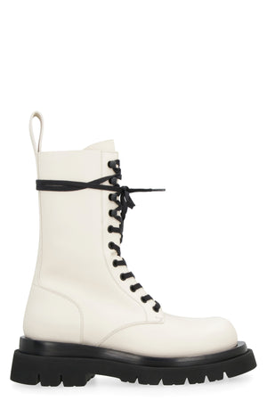 BOTTEGA VENETA Lug Lace-Up Ankle Boots