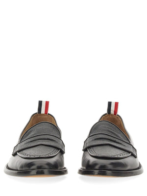 THOM BROWNE Men's Varsity Penny Loafer - 2.5 cm Leather Sole