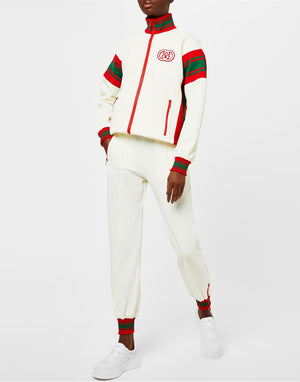 GUCCI Women's Logo Zip-Up Track Jacket